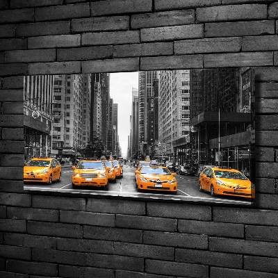 Foto en lienzo con acabado profesional horizontal Taxis de Nueva York