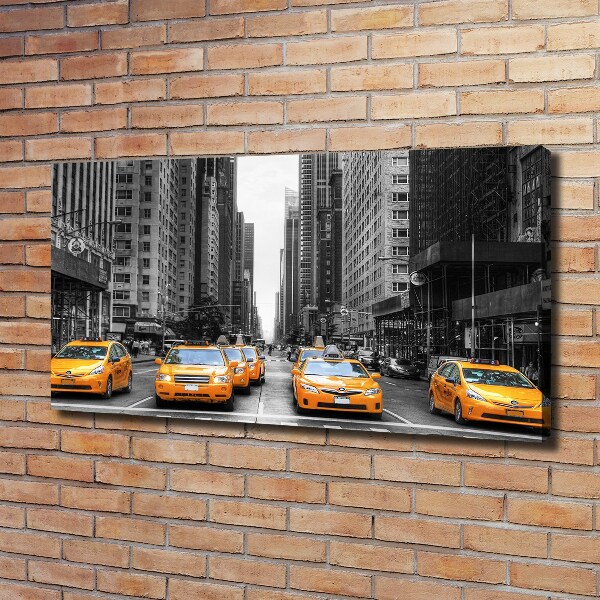 Foto en lienzo con acabado profesional horizontal Taxis de Nueva York