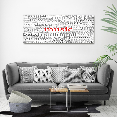 Cuadro canvas con impresión uv duradera horizontal Géneros musicales