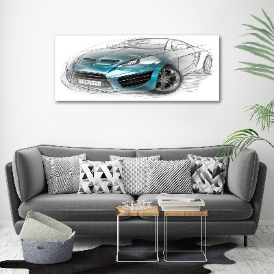 Foto obraz na płótnie Szkic samochodu