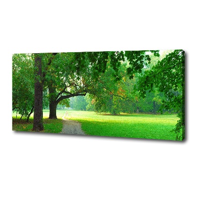 Fotocuadro en lienzo de alta calidad horizontal Parque en otoño