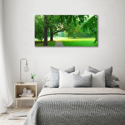 Fotocuadro en lienzo de alta calidad horizontal Parque en otoño