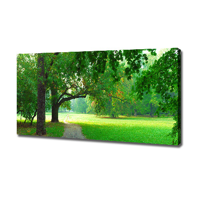 Fotocuadro en lienzo de alta calidad horizontal Parque en otoño