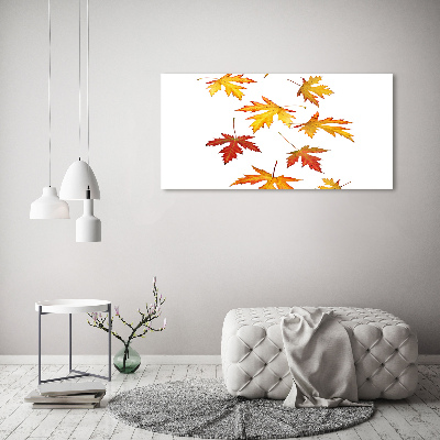 Cuadro canvas con impresión uv duradera horizontal Hojas de otoño