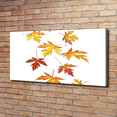 Cuadro canvas con impresión uv duradera horizontal Hojas de otoño