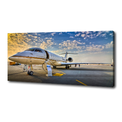 Cuadro canvas moderno de gran formato horizontal Avión