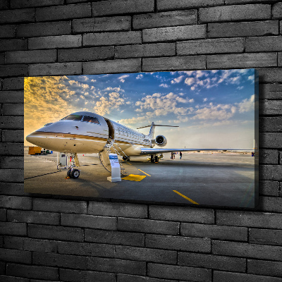 Cuadro canvas moderno de gran formato horizontal Avión