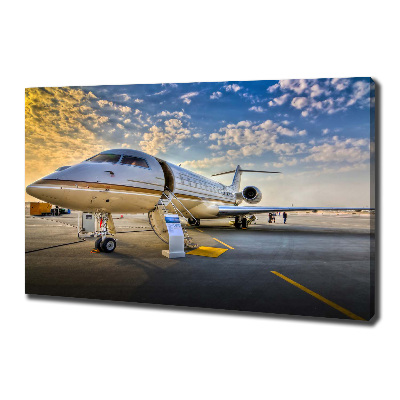 Cuadro canvas moderno de gran formato horizontal Avión