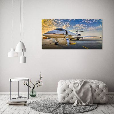 Cuadro canvas moderno de gran formato horizontal Avión