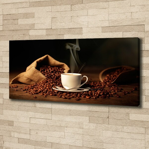 Foto en lienzo con acabado profesional horizontal Café en una taza