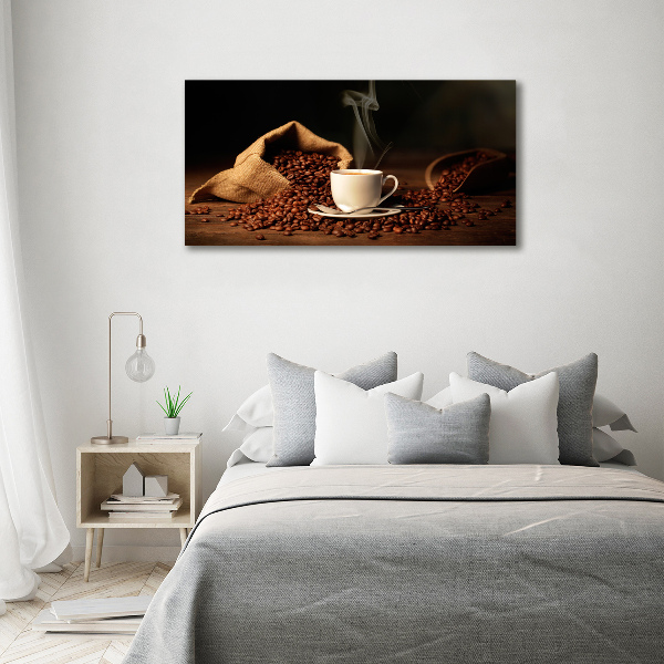 Foto en lienzo con acabado profesional horizontal Café en una taza