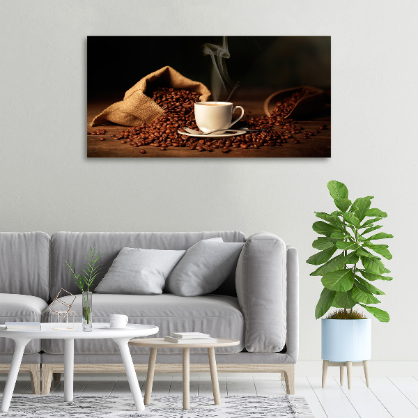 Foto en lienzo con acabado profesional horizontal Café en una taza