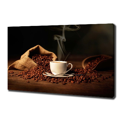 Foto en lienzo con acabado profesional horizontal Café en una taza