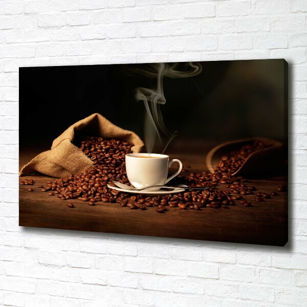 Foto en lienzo con acabado profesional horizontal Café en una taza