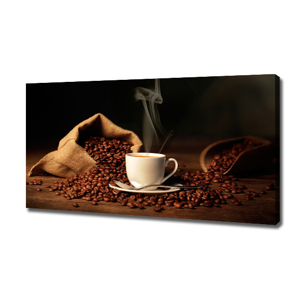 Foto en lienzo con acabado profesional horizontal Café en una taza