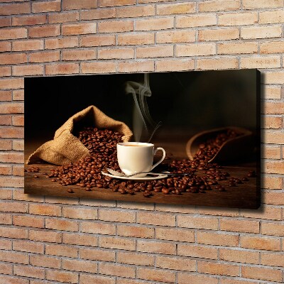 Foto en lienzo con acabado profesional horizontal Café en una taza