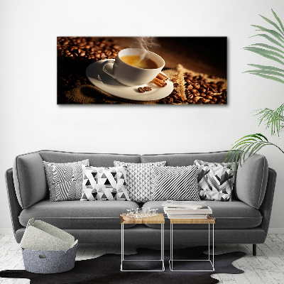 Fotocuadro en lienzo de alta calidad horizontal Café en una taza