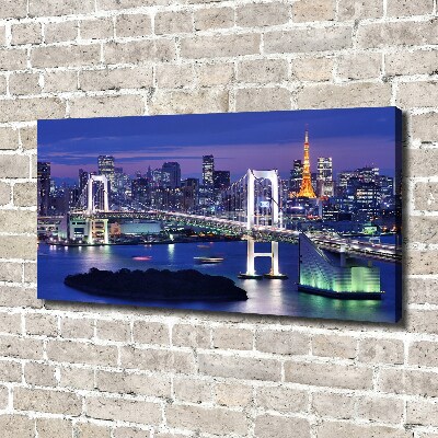 Fotocuadro en lienzo de alta calidad horizontal Puente de Tokio