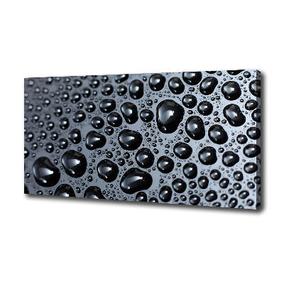 Cuadro canvas moderno de gran formato horizontal Gotas de agua