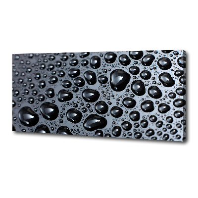 Cuadro canvas moderno de gran formato horizontal Gotas de agua