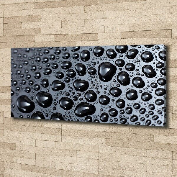 Cuadro canvas moderno de gran formato horizontal Gotas de agua
