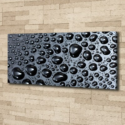 Cuadro canvas moderno de gran formato horizontal Gotas de agua