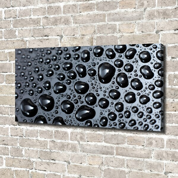 Cuadro canvas moderno de gran formato horizontal Gotas de agua