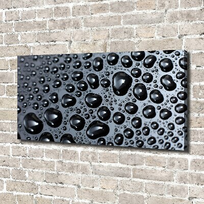 Cuadro canvas moderno de gran formato horizontal Gotas de agua