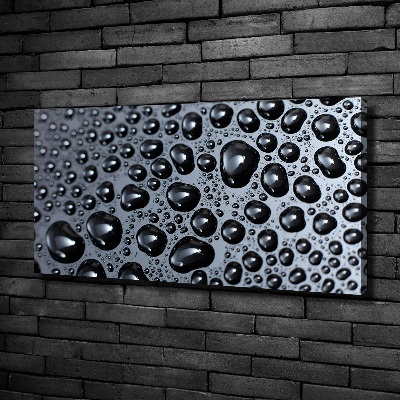 Cuadro canvas moderno de gran formato horizontal Gotas de agua