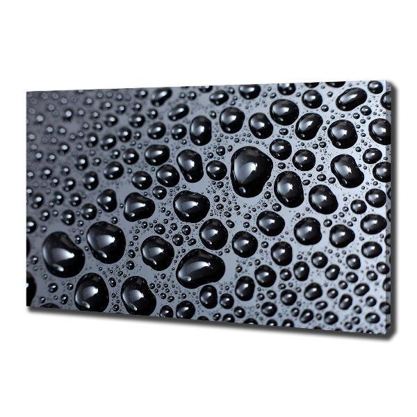 Cuadro canvas moderno de gran formato horizontal Gotas de agua