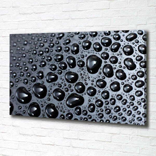 Cuadro canvas moderno de gran formato horizontal Gotas de agua