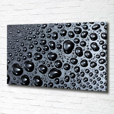 Cuadro canvas moderno de gran formato horizontal Gotas de agua