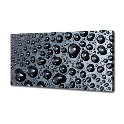 Cuadro canvas moderno de gran formato horizontal Gotas de agua