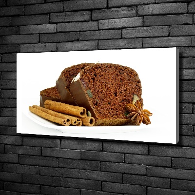 Cuadro canvas con impresión uv duradera horizontal Pan de jengibre y vainilla