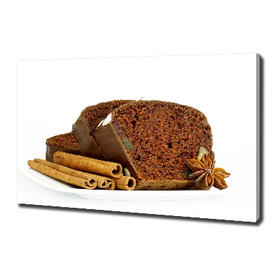 Cuadro canvas con impresión uv duradera horizontal Pan de jengibre y vainilla