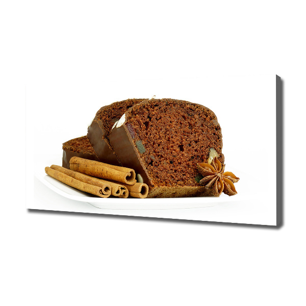 Cuadro canvas con impresión uv duradera horizontal Pan de jengibre y vainilla