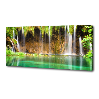 Cuadro canvas moderno de gran formato horizontal Lagos de Plitvice