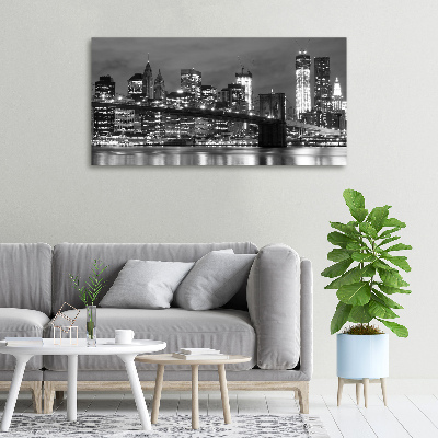 Cuadro canvas con impresión uv duradera horizontal Manhattan Nueva York