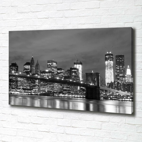 Cuadro canvas con impresión uv duradera horizontal Manhattan Nueva York