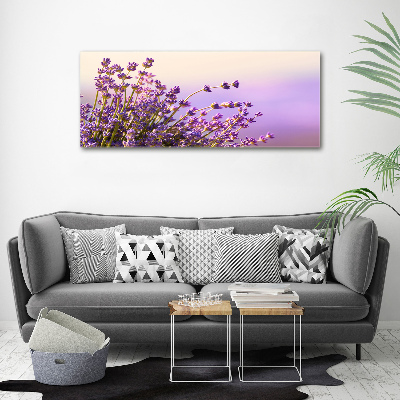 Cuadro canvas moderno de gran formato horizontal Lavanda