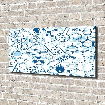 Foto en lienzo con acabado profesional horizontal Antecedentes de la química