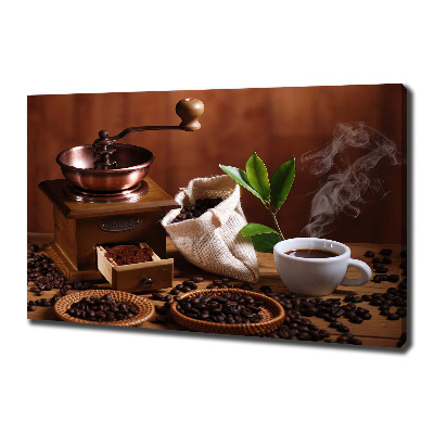 Fotocuadro en lienzo de alta calidad horizontal Una taza de espresso