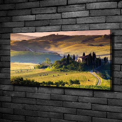 Foto en lienzo con acabado profesional horizontal Toscana, Italia