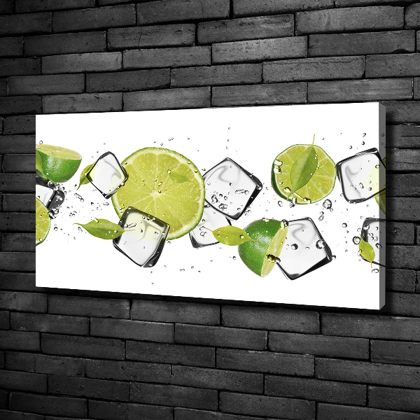 Fotocuadro en lienzo de alta calidad horizontal Lima con hielo