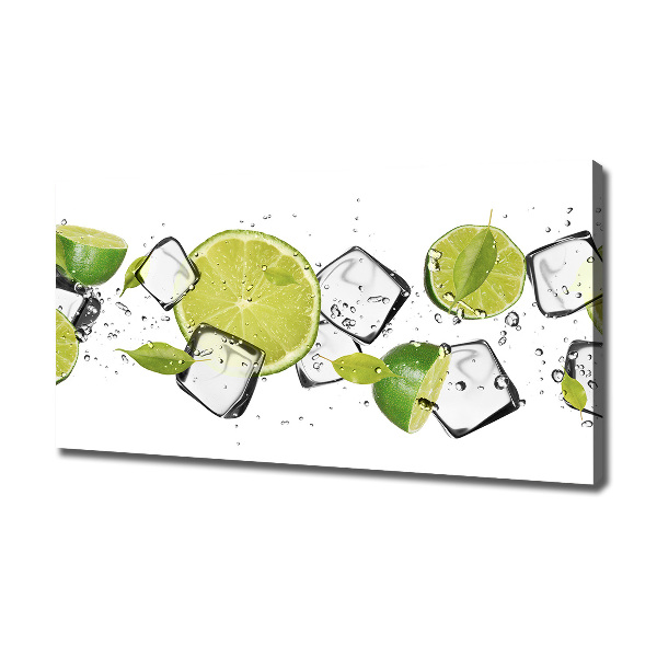 Fotocuadro en lienzo de alta calidad horizontal Lima con hielo