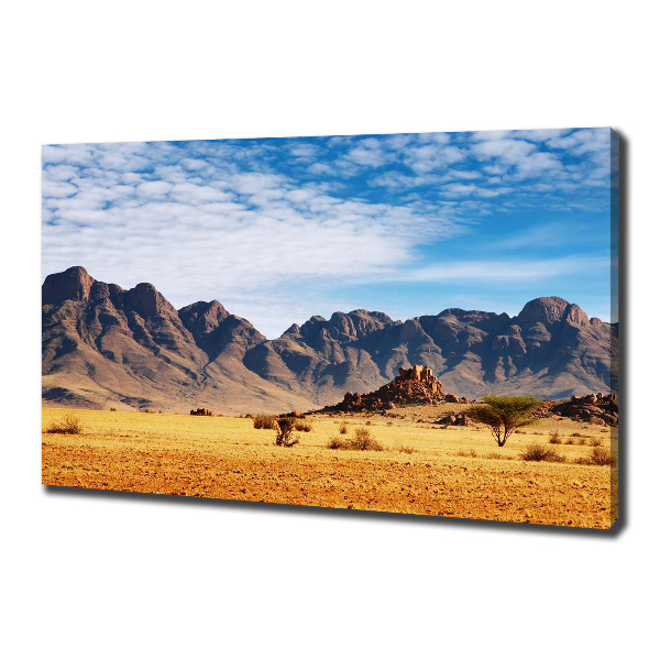 Fotocuadro en lienzo de alta calidad horizontal Rocas en Namibia