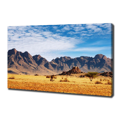 Fotocuadro en lienzo de alta calidad horizontal Rocas en Namibia