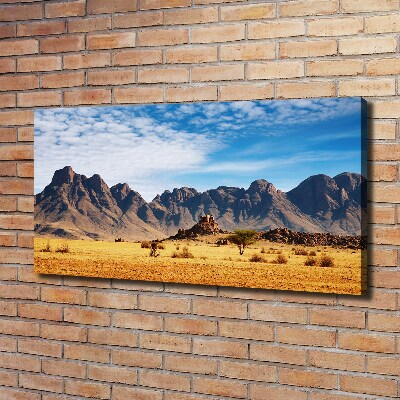 Fotocuadro en lienzo de alta calidad horizontal Rocas en Namibia
