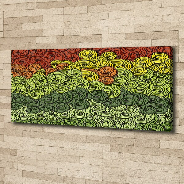 Foto obraz na płótnie Kolorowe fale