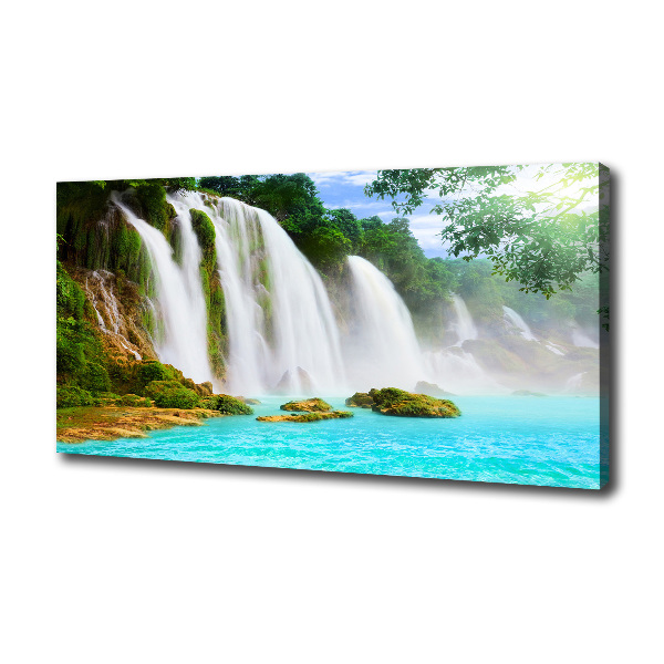 Cuadro canvas con impresión uv duradera horizontal Cascada